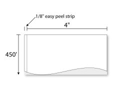 4" x 450' Inkjet High Gloss Poly Continuous
