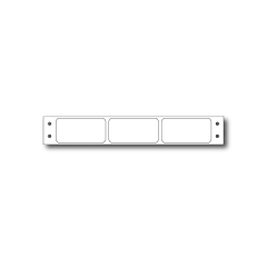 2" x 1" 3-Across Inkjet Matte Poly Perm  Tractor Feed Fanfold 6,000/Stack  