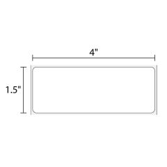 4" x 1.5" Inkjet High Gloss Poly  730/Roll