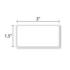 3" x 1.5" Inkjet High Gloss Paper 660/Roll