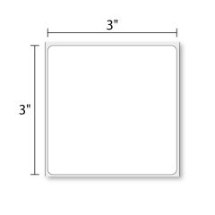 3" x 3" Inkjet High Gloss Paper  345/Roll