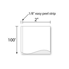 2" Inkjet Matte Poly Perm  Continuous