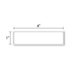 4" x 1" Inkjet High Gloss Poly  5,330/Roll