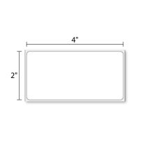 4" x 2" Inkjet Gloss Paper Perm 3" Core 100/Roll Sample