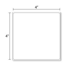 4" x 4" Inkjet High Gloss Paper  1,100/Roll