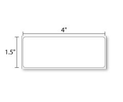 4" x 1.5" Inkjet Matte Paper  3,000/Roll