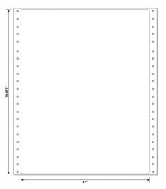 8.5" x 10.875" Inkjet Matte Poly Perm 100/Stack Sample