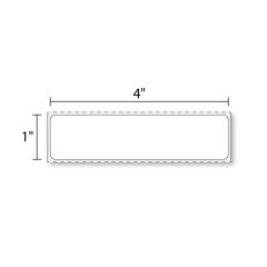 4" x 1" Inkjet High Gloss Paper 960/Roll
