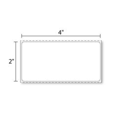 4" x 2" Inkjet High Gloss Paper 500/Roll